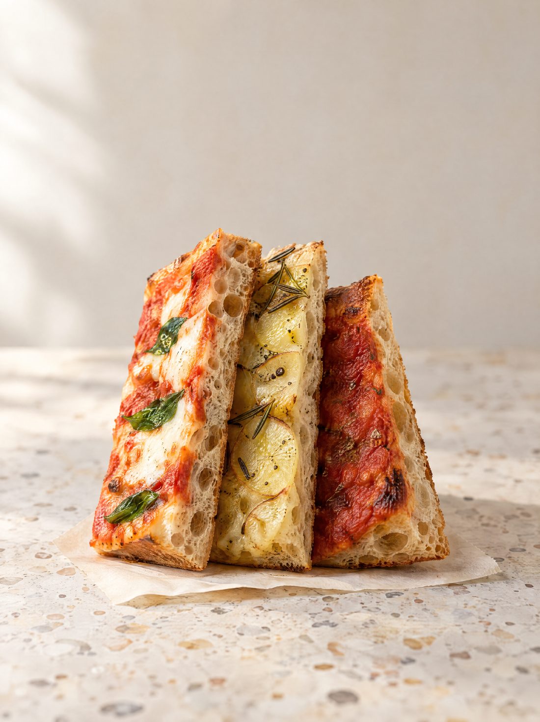 Pizza romana al taglio